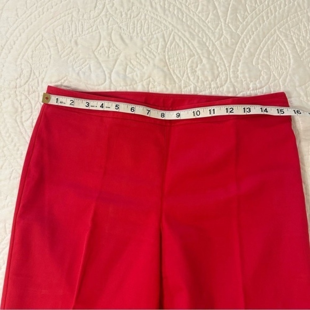 Talbots Womens 4P Pink Side Zip Straight Leg Dress Pants Petite PH95 - Picture 4 of 7